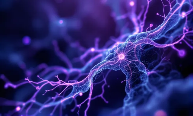 Abstract BPC-157 tissue-repair research illustration