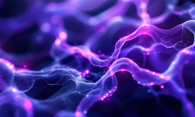 Abstract TB-500 actin and cell-migration research illustration